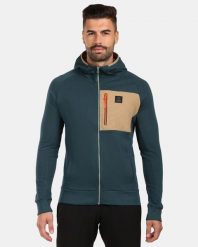 Stylowa i wygodna bawełniana bluza z kapturem Kilpi BALU-M. Zielone bluzy męskie Kilpi, m, bez wzorów, z bawełny, z kapturem. Za 215.49 zł.