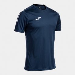 Koszulka Joma Olimpiada. Niebieskie koszulki sportowe męskie Joma, l, bez wzorów, z materiału, bez kołnierzyka, bez ramiączek. Za 156.00 zł.