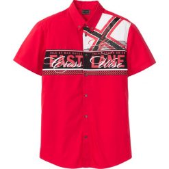 Koszula z krótkim rękawem Slim Fit bonprix czerwony. Koszule męskie marki bonprix. Za 99.99 zł.