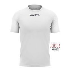 Koszulka piłkarska dla dorosłych Givova Capo MC. Białe koszulki sportowe męskie Givova, l, bez wzorów, bez kołnierzyka, bez ramiączek, do piłki nożnej. Za 64.35 zł.
