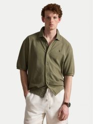 Polo Ralph Lauren Koszula 710B18514001 Zielony Regular Fit. Zielone koszule męskie Polo Ralph Lauren, m, bez wzorów, z bawełny, bez kołnierzyka, bez ramiączek. Za 689.99 zł.