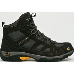 Jack Wolfskin - Buty Vojo Hike Mid Texapore Men. Czarne trekkingi męskie Jack Wolfskin, z materiału. W wyprzedaży za 379.90 zł.
