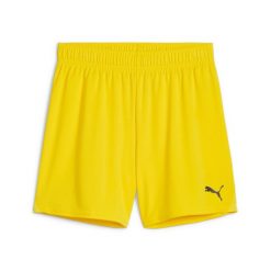 Szorty damskie Puma TeamGoal. Żółte szorty sportowe damskie Puma, l, bez wzorów, z materiału, sportowe, do piłki nożnej. Za 152.00 zł.