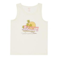 Dla Dziewczynki MIAREGULAR VINTAGE Biały. Białe t-shirty i topy dla dziewczynek Roxy, bez wzorów, z bawełny, bez ramiączek. Za 64.99 zł.