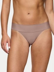 Triumph Stringi Make-Up Illusion 10218386 Brązowy. Brązowe stringi damskie Triumph, bez wzorów, z syntetyku. Za 56.00 zł.