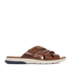 Klapki Rieker. Brązowe klapki męskie Rieker. Za 339.99 zł.