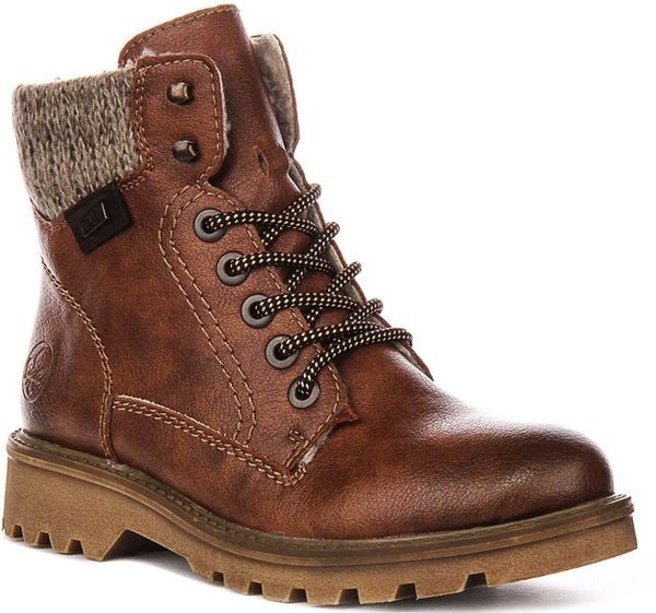 Rieker Booties Brązowe 42 (73220-24). Brązowe obuwie sportowe damskie Rieker, bez wzorów. Za 347.75 zł.