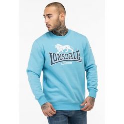 Klasyczna bluza z okrągłym dekoltem Lonsdale Lawins. Czarne bluzy męskie Lonsdale, l, bez wzorów, z bawełny, bez kaptura. Za 279.00 zł.