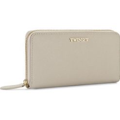 Duży Portfel Damski TWINSET - Portafoglio AA7PDY White Ca 00889. Brązowe portfele damskie Twinset, ze skóry. W wyprzedaży za 349.00 zł.