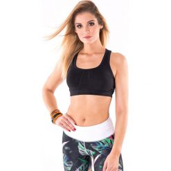 Stanik do biegania damski 2skin LUMINES BLACK. Czarne obuwie sportowe damskie 2SkIN, bez wzorów, z elastanu, do biegania. Za 75.00 zł.