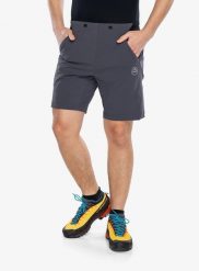 Spodenki turystyczne La Sportiva Trail Guard Shorts. Szare szorty męskie La Sportiva, na lato, s, bez wzorów, z materiału. Za 247.49 zł.