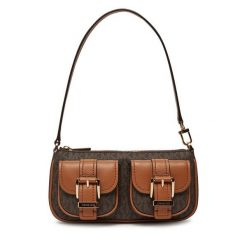 Torebka MICHAEL Michael Kors. Brązowe torebki do ręki damskie MICHAEL Michael Kors, bez wzorów, klasyczne, bez dodatków. Za 679.99 zł.