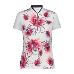 Damski jersey CMP Floral. Białe koszulki sportowe damskie CMP, bez wzorów, z jersey, rowerowe. Za 256.35 zł.