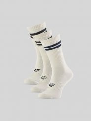 4F Skarpetki długie (3-pack) męskie - multikolor 39-42. Skarpety męskie 4f, bez wzorów, prążkowane. Za 69.99 zł.