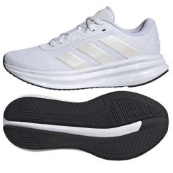 Buty adidas Galaxy 7 IH3662 białe. Białe obuwie sportowe damskie bez wzorów, z gumy, do biegania. Za 319.61 zł.