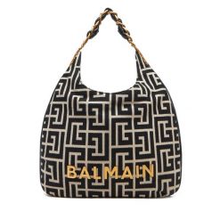 Torebka Balmain. Czarne torebki do ręki damskie Balmain, bez wzorów, bez dodatków. Za 9,019.00 zł.