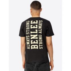 Koszulka Benlee Luka. Czarne koszulki sportowe męskie BENLEE, bez wzorów, z bawełny, bez kołnierzyka, bez ramiączek. Za 152.50 zł.