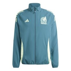 Kurtka Przedmeczowa Mexique Copa America. Niebieskie kurtki sportowe męskie Adidas, bez wzorów, do piłki nożnej. W wyprzedaży za 284.50 zł.