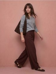 Sweter z domieszką wełny - szary. Szare swetry damskie Sinsay, l, bez wzorów, z wełny, bez kołnierzyka, bez ramiączek, bez kaptura. Za 69.99 zł.
