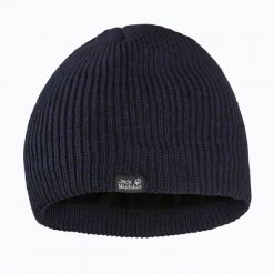 Czapka zimowa Jack Wolfskin Feldberg Beanie. Czarne czapki i kapelusze męskie Jack Wolfskin, na zimę, bez wzorów, z elastanu. Za 139.99 zł.
