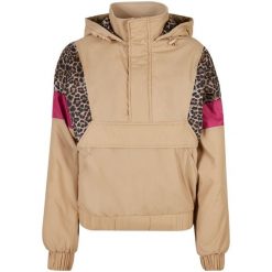 Kurtka damska Urban Classics AOP Mixed. Brązowe kurtki damskie Urban Classics, m, bez wzorów, z materiału, bez kaptura. Za 249.75 zł.