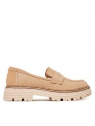 JENNY Loafersy MOLLIE WS6211-07 Beżowy. Brązowe mokasyny damskie Jenny, z materiału. Za 139.99 zł.