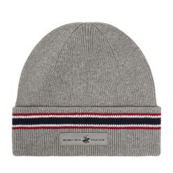 Czapka Beverly Hills Polo Club. Szare czapki i kapelusze męskie Beverly Hills Polo Club, na zimę, bez wzorów. Za 59.99 zł.