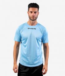 Koszulka dla dzieci Givova One. Niebieskie t-shirty dla chłopców Givova, bez wzorów, z materiału, bez ramiączek. Za 35.00 zł.