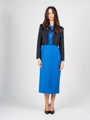 Patrizia Pepe Żakiet | 8S047/D046 | Kobieta | Granatowy. Niebieskie żakiety damskie Patrizia Pepe, s, bez wzorów, z bawełny, eleganckie. W wyprzedaży za 499.00 zł.