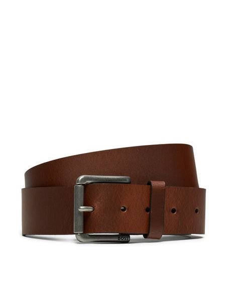 Boss Pasek Męski 50491889 Brązowy. Brązowe paski damskie Boss, bez wzorów, ze skóry. Za 176.99 zł.