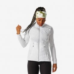 Kamizelka do narciarstwa biegowego damska Inovik 500. Brązowe bluzy sportowe damskie INOVIK, m, bez wzorów, z materiału, bez kaptura, narciarskie. Za 159.99 zł.