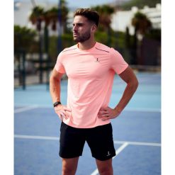 Koszulka sportowa męska Performance. Brązowe koszulki sportowe męskie NORDICDOTS, l, bez wzorów, bez kołnierzyka, bez ramiączek. W wyprzedaży za 161.00 zł.