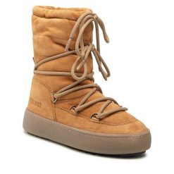 Śniegowce Moon Boot. Brązowe kozaki damskie Moon Boot. Za 1,419.00 zł.