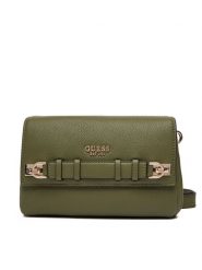 Guess Torebka Gregoria HWBG85 46200 Zielony. Zielone listonoszki damskie Guess, z aplikacjami, ze skóry, bez dodatków. Za 419.99 zł.