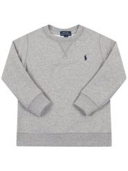 Polo Ralph Lauren Bluza 323772102 Szary Regular Fit. Szare bluzy dla chłopców Polo Ralph Lauren, bez wzorów, z bawełny, bez ramiączek, bez kaptura. Za 309.99 zł.