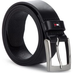 Pasek Męski TOMMY HILFIGER - Adan Leather Belt 3.5 AM0AM04985 002. Czarne paski damskie Tommy Hilfiger, bez wzorów, ze skóry. Za 179.00 zł.