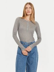 Marc O'Polo Bluzka 408 2028 52447 Szary Slim Fit. Szare bluzki damskie Marc O'Polo, m, bez wzorów, z lyocellu, bez kołnierzyka, bez ramiączek. Za 169.99 zł.