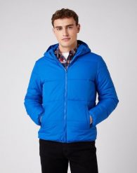 WRANGLER THE PUFFER WRANGLER BLUE W4D6WRX05 112141356. Niebieskie kurtki męskie Wrangler, na zimę, s, bez wzorów, bez kaptura. Za 299.99 zł.