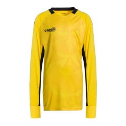 Koszulka piłkarska dziecięca Capelli Pitch Star Goalkeeper. Żółte t-shirty dla chłopców CAPELLI SPORT, bez wzorów, z materiału, bez ramiączek. Za 149.99 zł.
