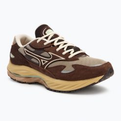 Buty Mizuno Wave Rider Βeta. Brązowe obuwie sportowe damskie Mizuno, bez wzorów, do biegania, mizuno wave. Za 749.99 zł.
