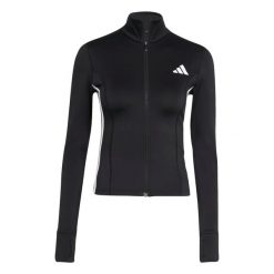 Damska bluza dresowa adidas Essentials 3-Stripes. Czarne bluzy damskie Adidas, l, z aplikacjami, z dresówki, bez kaptura. Za 200.99 zł.
