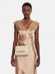 LOVE MOSCHINO Torebka JC4096PP1NLM0110 Kremowy. Białe torebki do ręki damskie Love Moschino, bez wzorów, ze skóry, wizytowe, bez dodatków. Za 579.99 zł.