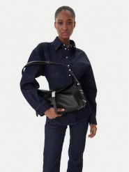 PINKO Torebka Saddle Baguette Classic AI 25-26 PL 105049 A1ZX Czarny. Czarne torebki do ręki damskie Pinko, bez wzorów, ze skóry, bez dodatków. Za 969.99 zł.