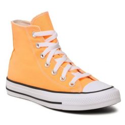 Trampki Converse. Brązowe półbuty damskie Converse, bez wzorów, retro, bez zapięcia. Za 219.99 zł.