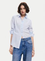 Desigual Koszula Chiba 24WWCW22 Błękitny Regular Fit. Niebieskie bluzki damskie Desigual, m, bez wzorów, z bawełny, bez kołnierzyka, bez ramiączek. Za 229.99 zł.