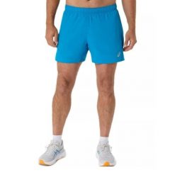 Spodenki sportowe męskie Core 5IN Short. Niebieskie krótkie spodenki sportowe męskie Asics, m, bez wzorów, z poliesteru, do biegania. Za 139.99 zł.