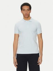 Geox Polo M5510R T3236 F4508 Błękitny Regular Fit. Niebieskie koszulki polo męskie Geox, l, bez wzorów, z bawełny, bez ramiączek. Za 139.99 zł.