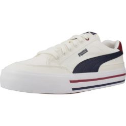 Buty sportowe sneakersy trampki PUMA COURT CLASSIC 396353-01. Białe trampki męskie Puma, bez wzorów, sportowe, bez zapięcia. Za 169.00 zł.