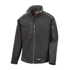 Oddychająca Kurtka Męska Ripstop Soft Shell. Czarne kurtki męskie RESULT, m, bez wzorów, sportowe, bez kaptura. Za 216.99 zł.