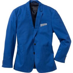 Marynarka bawełniana "Regular Fit" bonprix niebieski. Marynarki męskie marki Giacomo Conti. Za 149.99 zł.